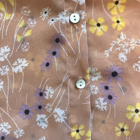 VeroModa Bat Wing Floral Shirt - Picture 3 of 4